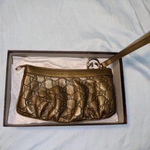 Gucci Leather Wristlet New Britt